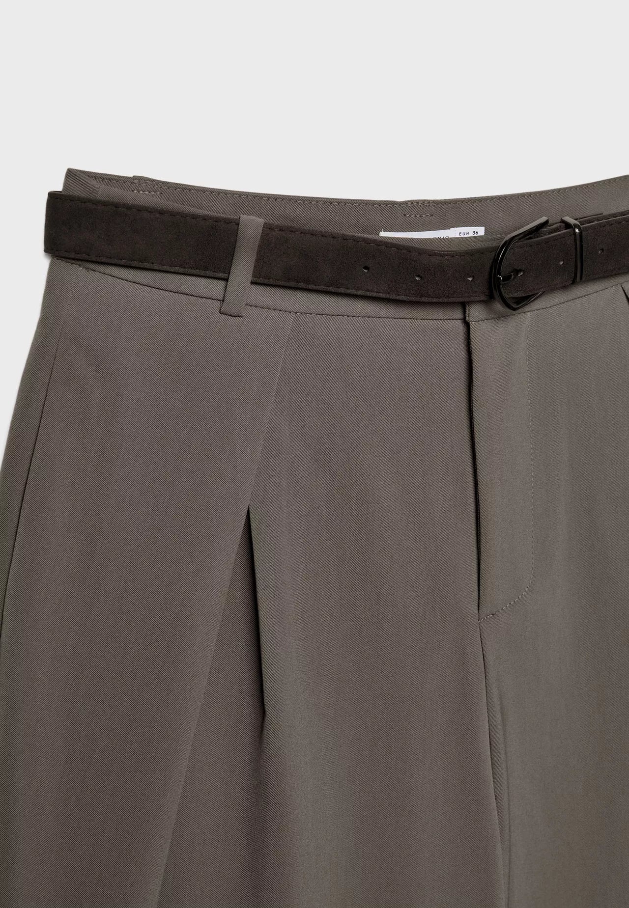 Maxi Dart Brown Pleated Pants