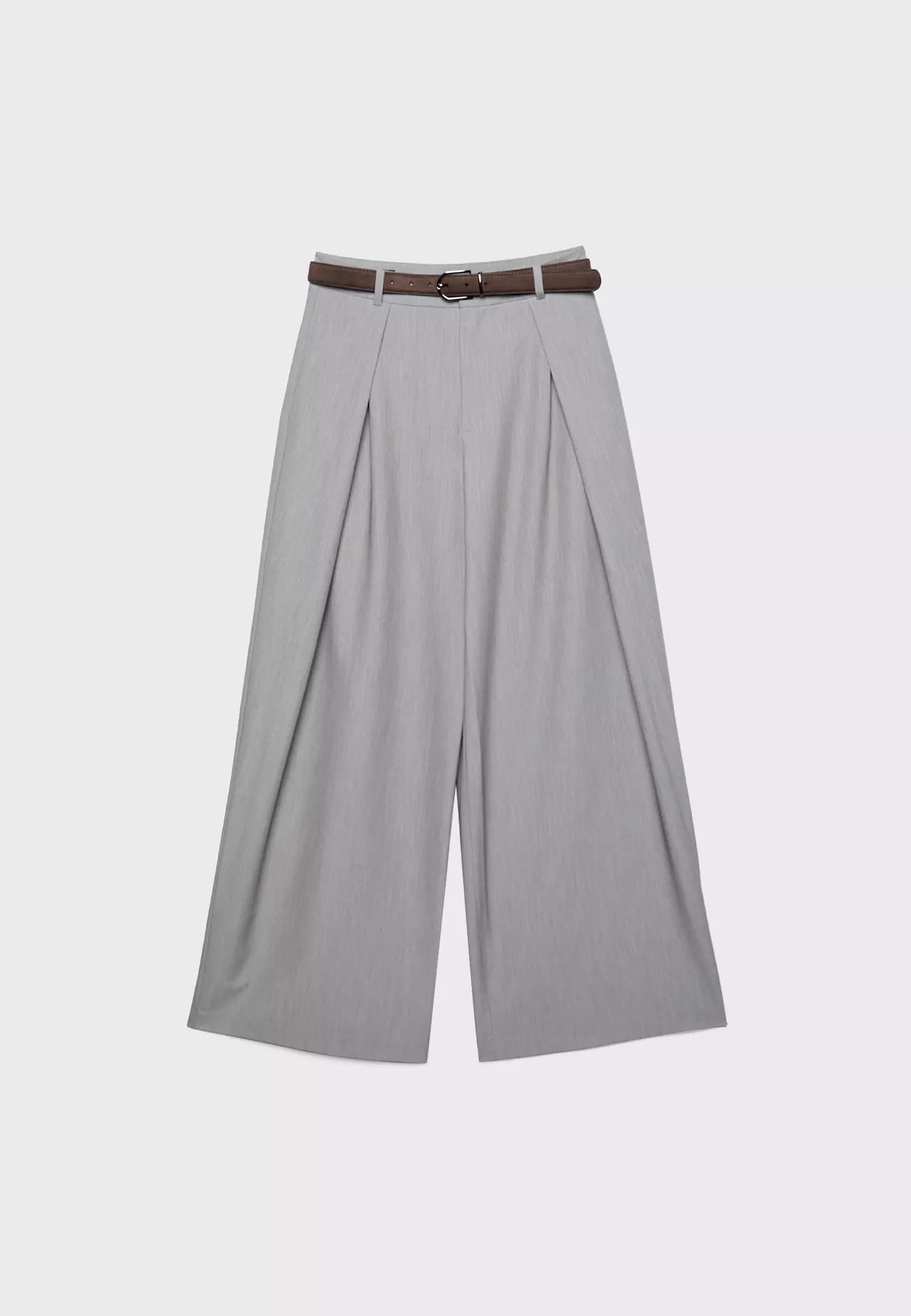 Maxi Dart Gray Pleated Pants