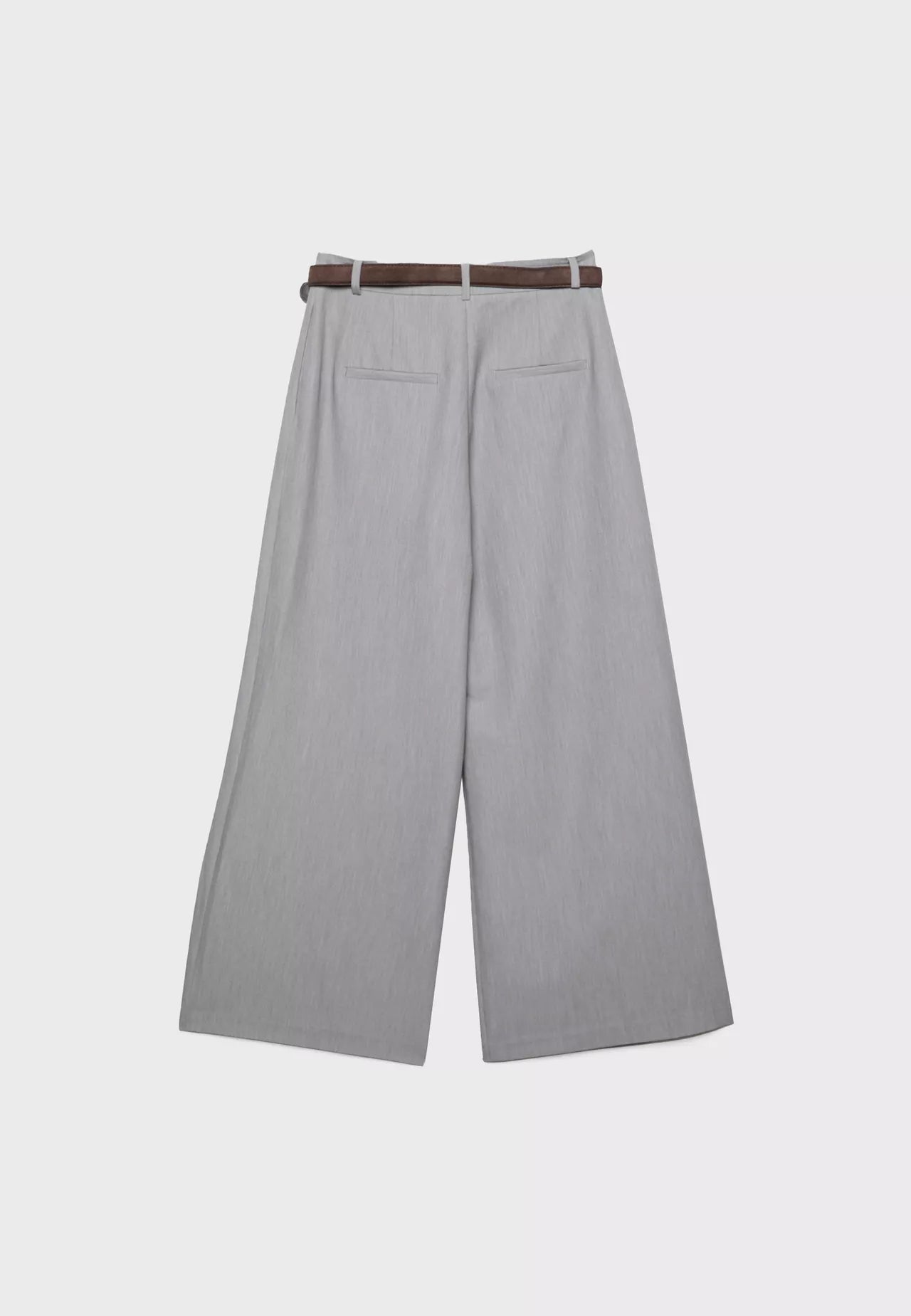 Maxi Dart Gray Pleated Pants