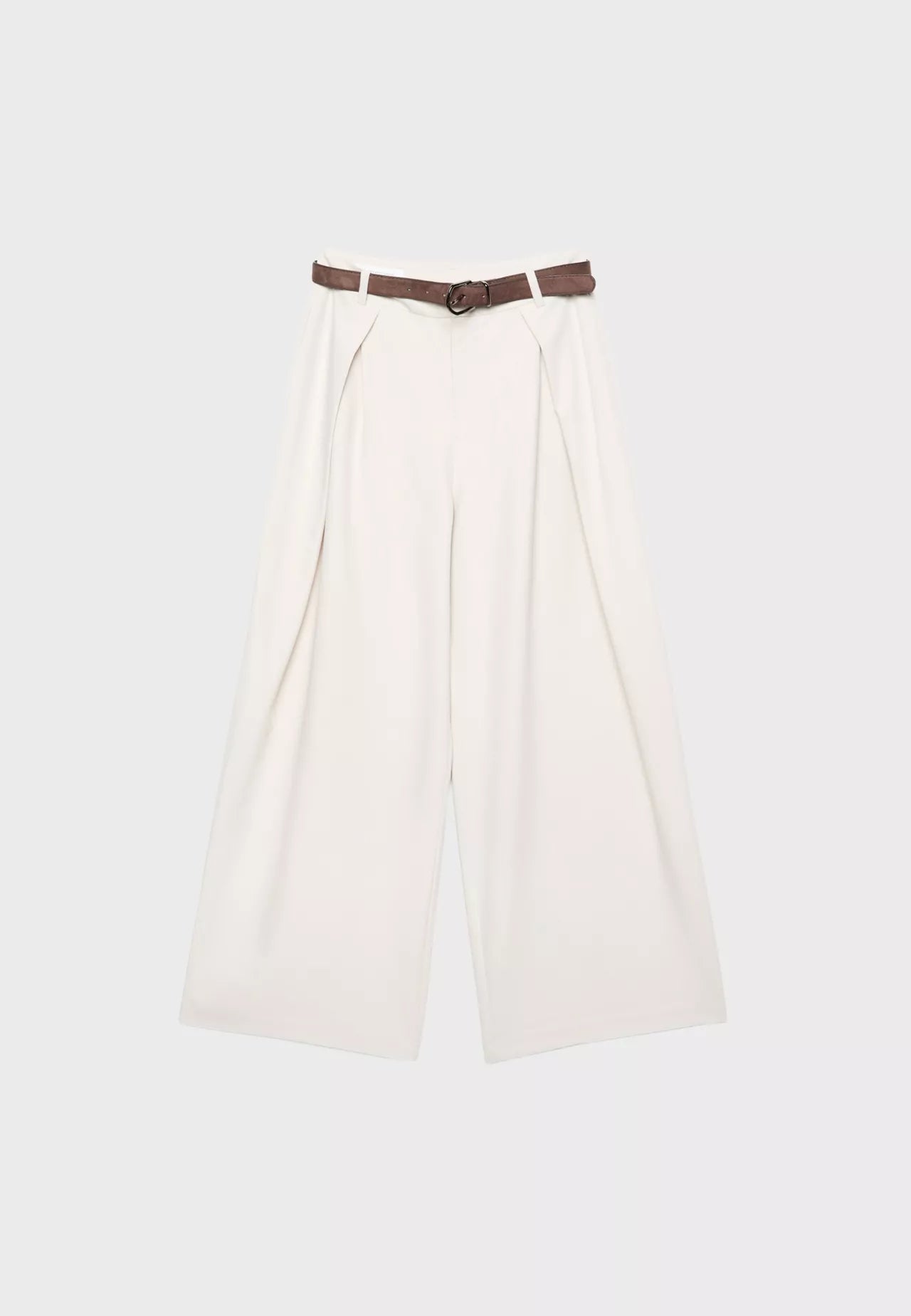 Maxi Dart Beige Pleated Pants