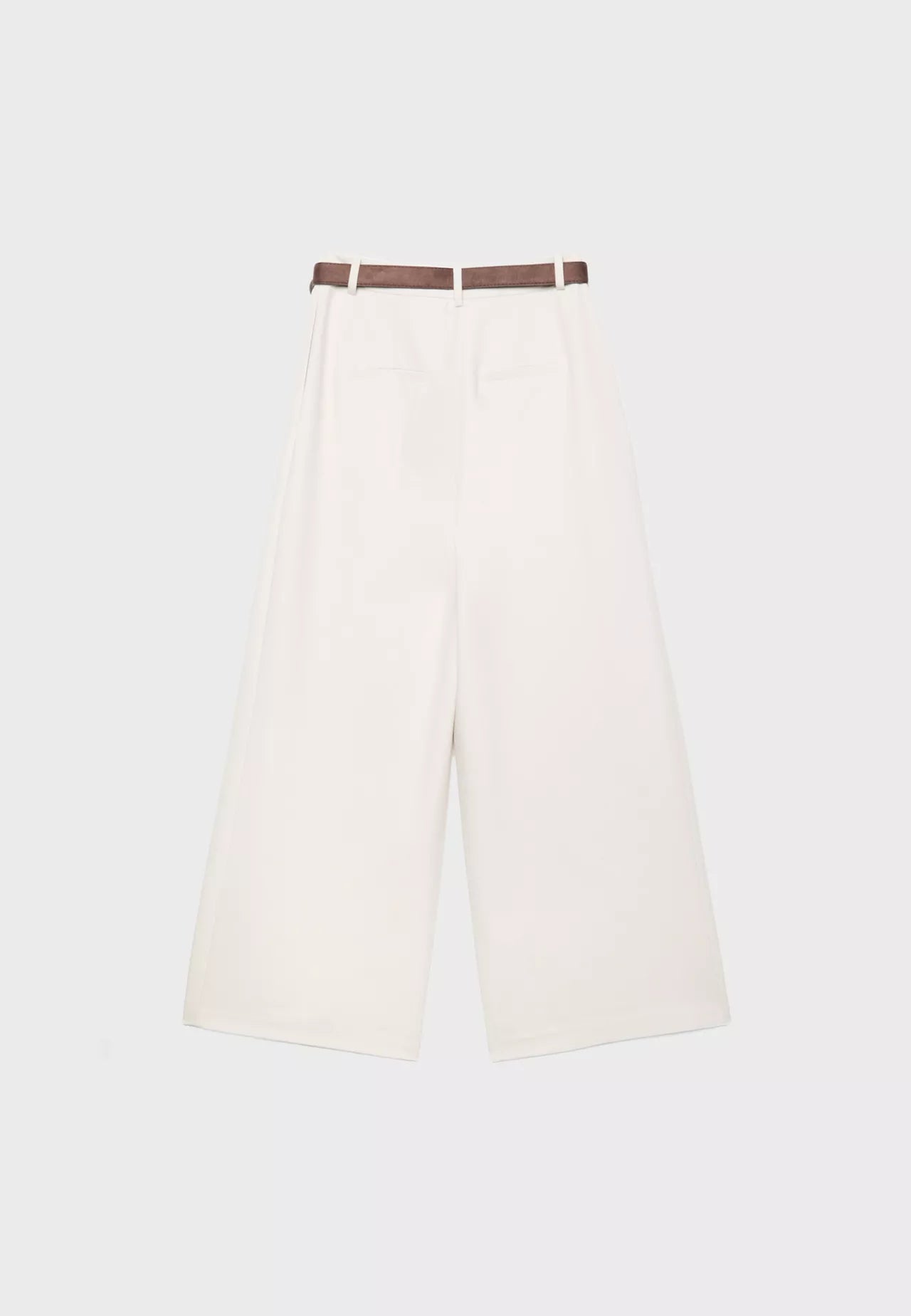 Maxi Dart Beige Pleated Pants