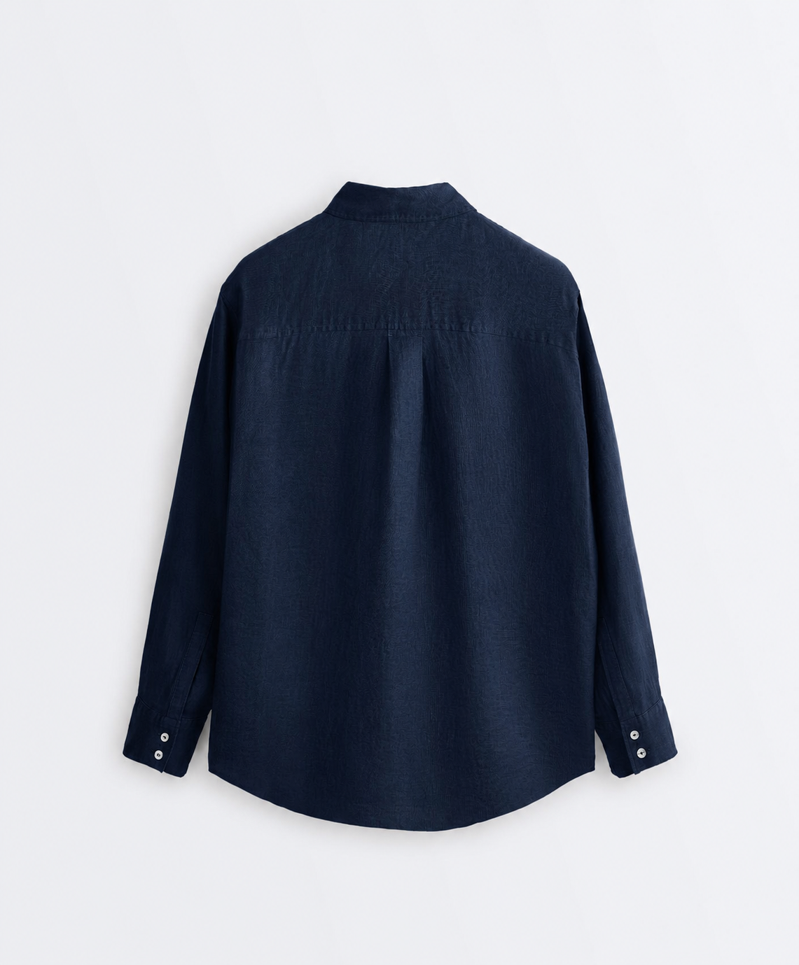 Oversized Dark Navy Linen Shirt