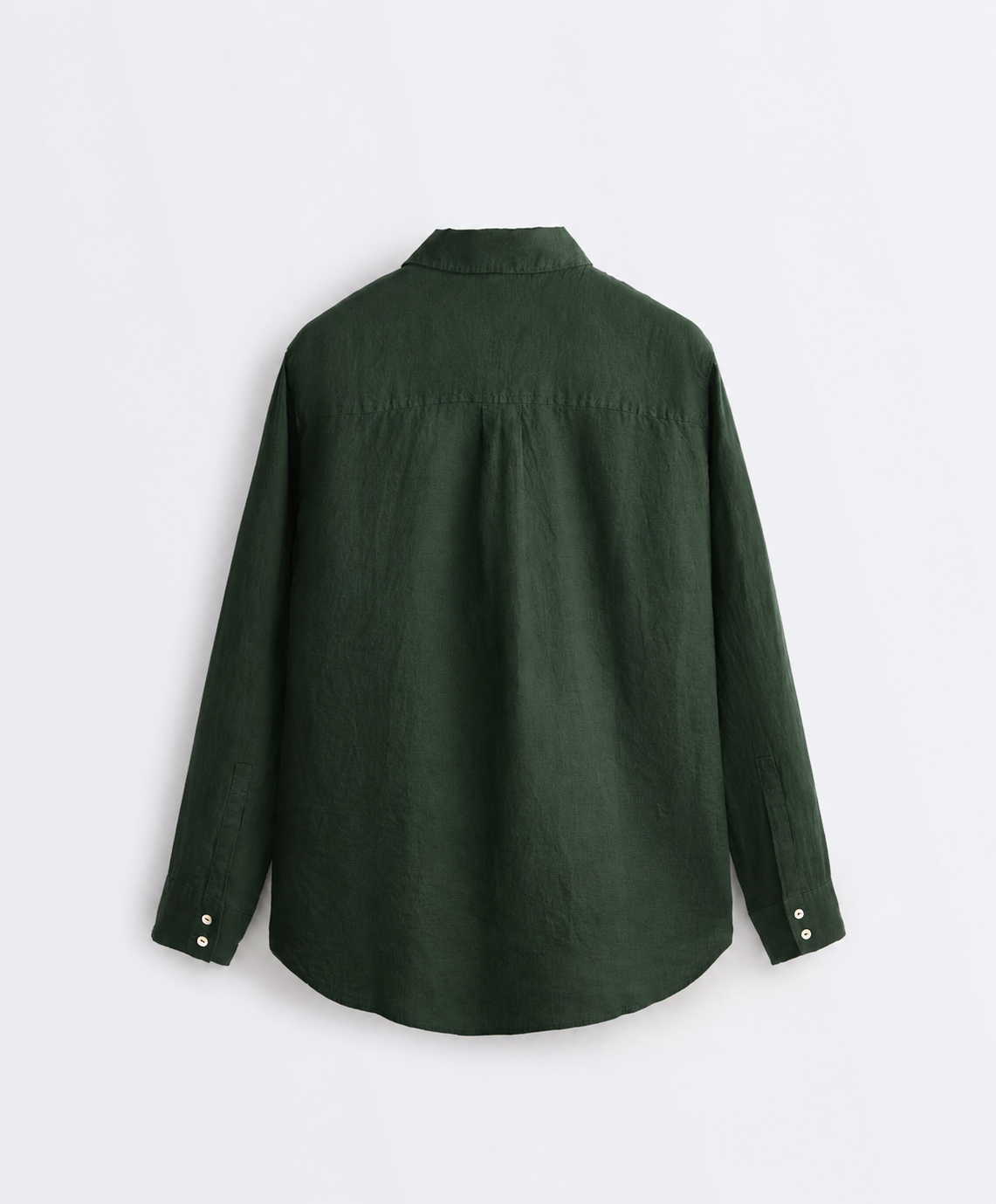 Oversized Green Linen Shirt