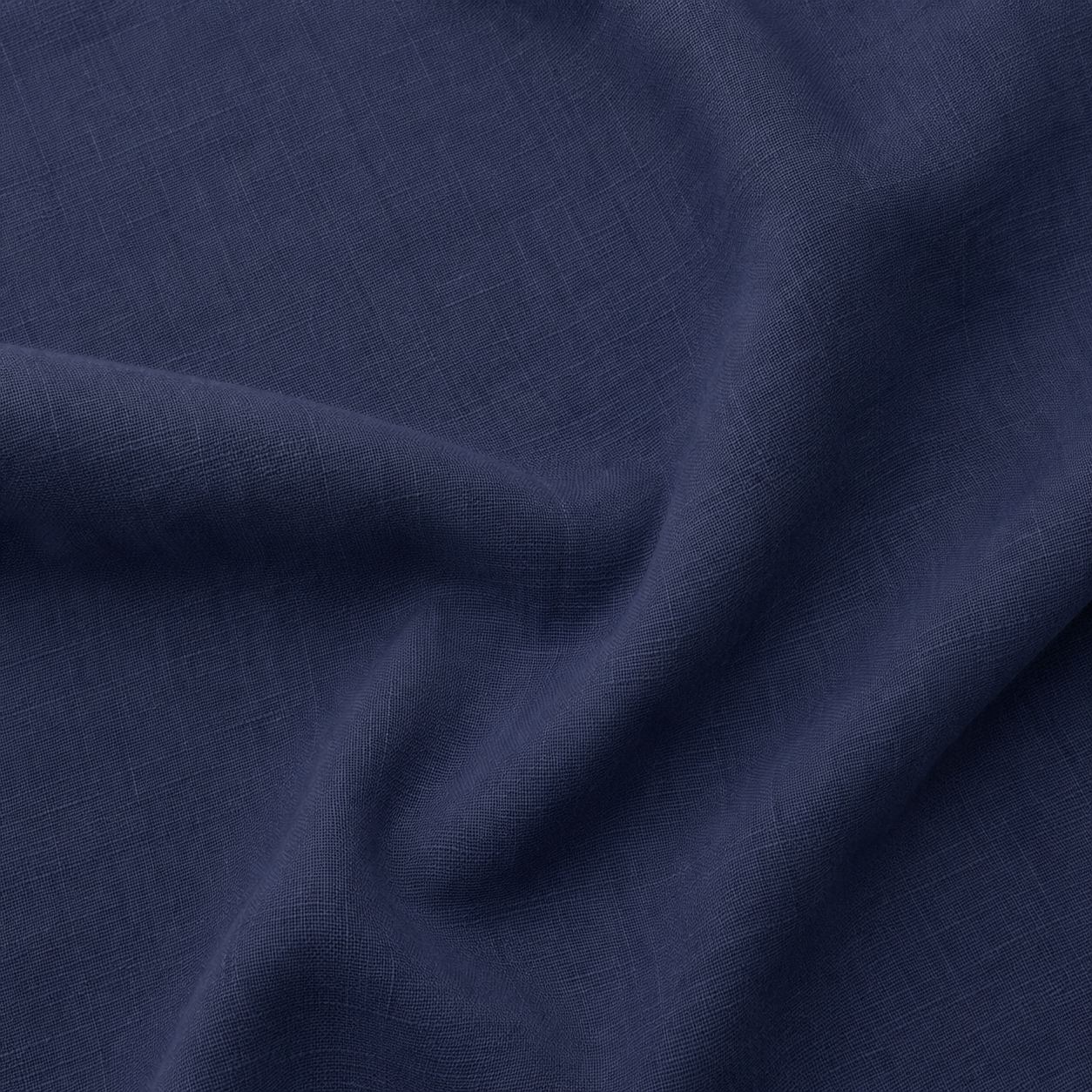 Oversized Indigo Linen Shirt