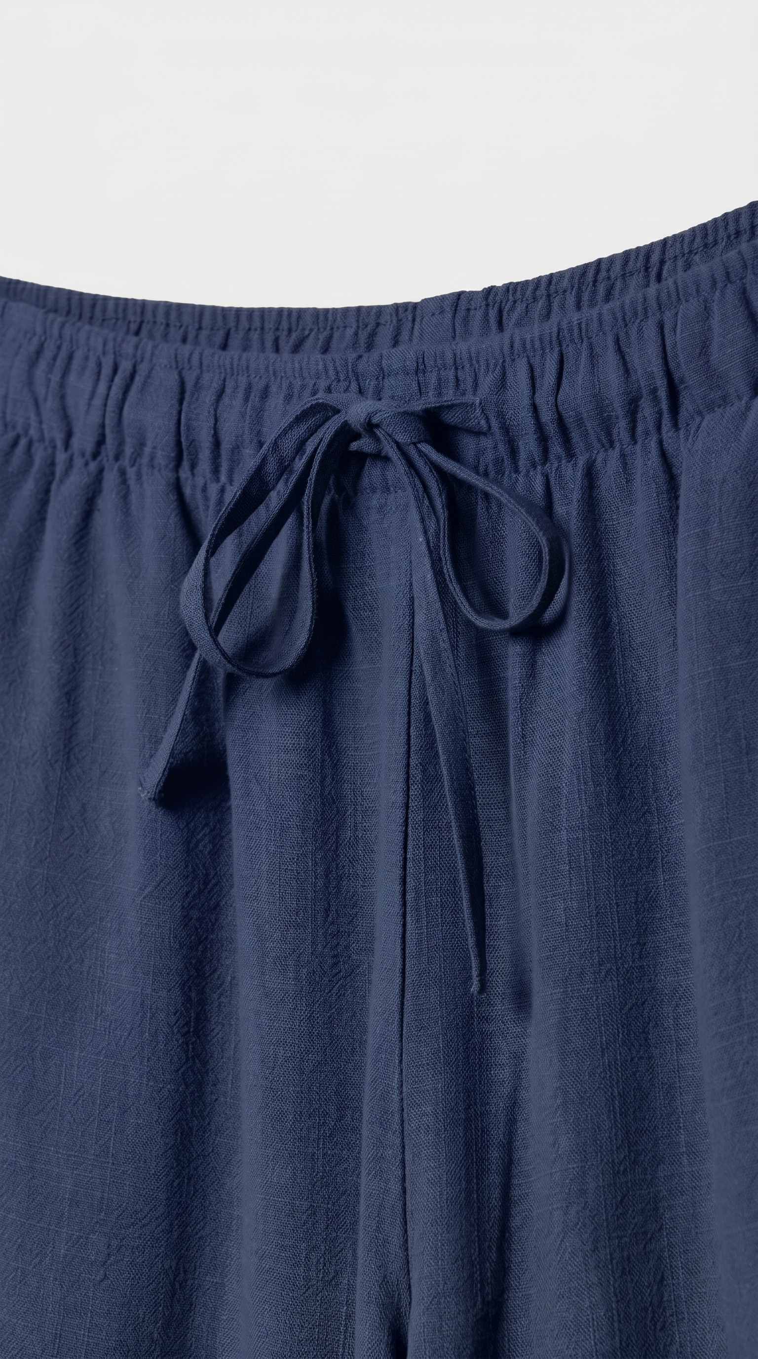 Straight-Leg Indigo Linen Pant