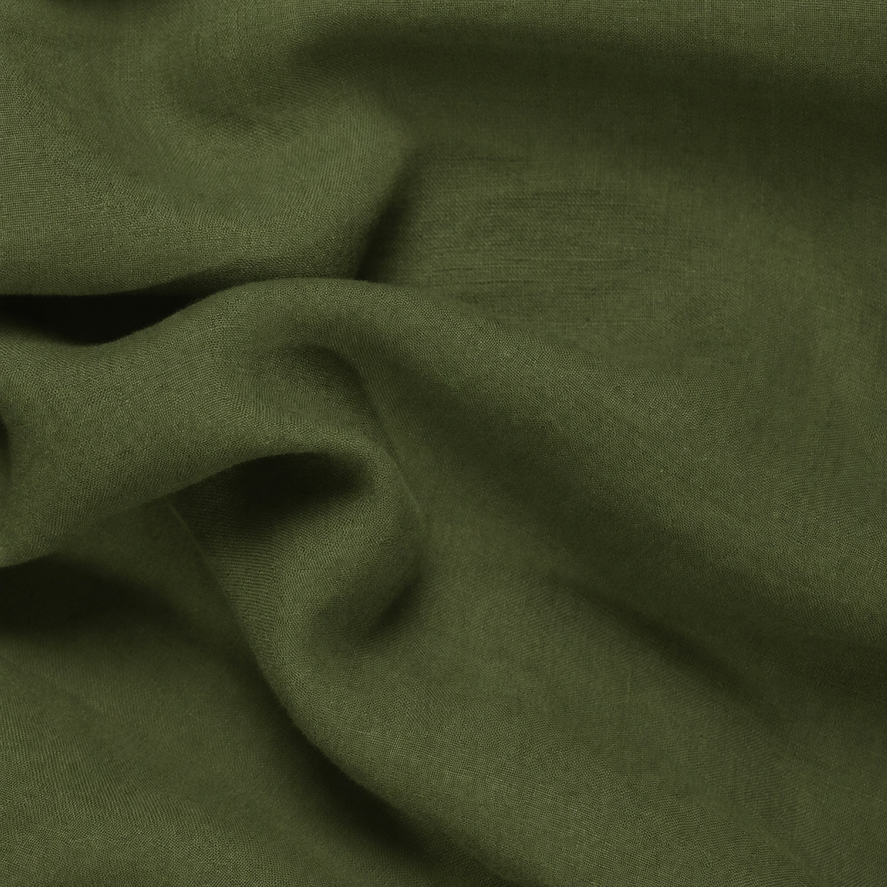 Oversized Olive Linen Shirt