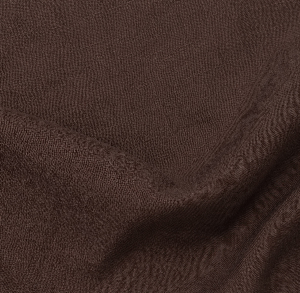 Women's brown oversized linen shirt with button front and dropped shoulders by STATE OF HER