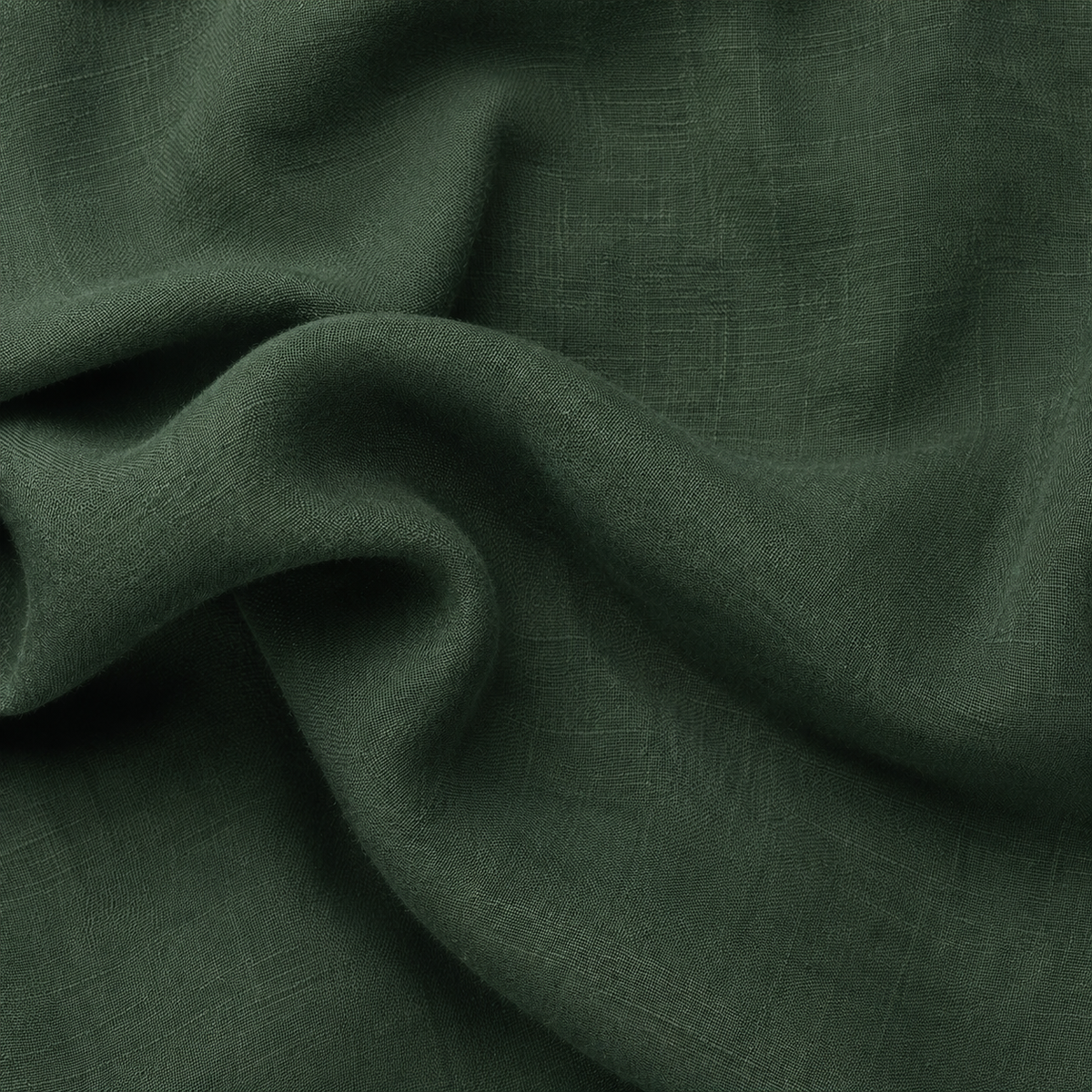 Women's green oversized linen shirt with button front and dropped shoulders by STATE OF HER