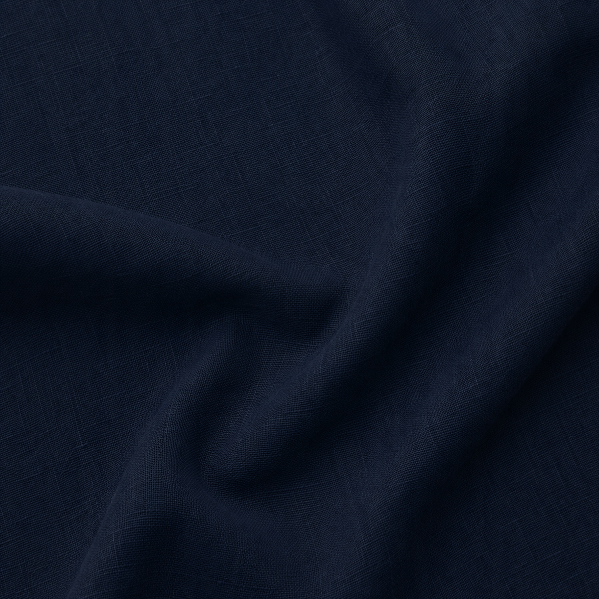 Women's navy oversized linen shirt with button front and dropped shoulders by STATE OF HER